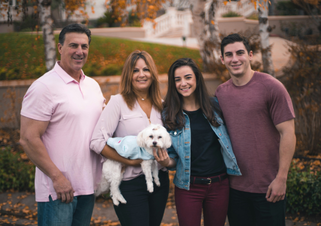 Family celebrating together